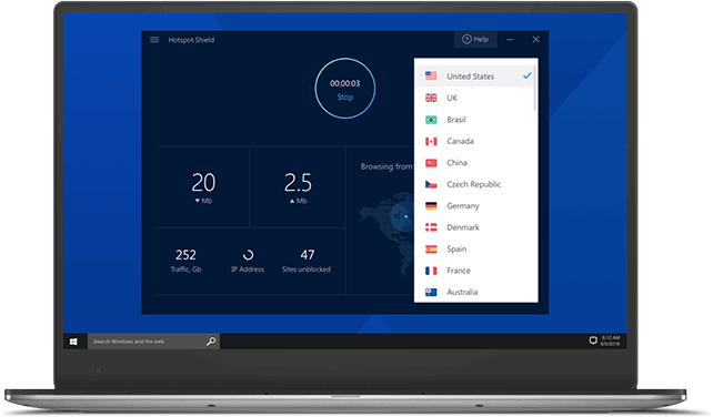 윈도우 버전 Hotspot Shield